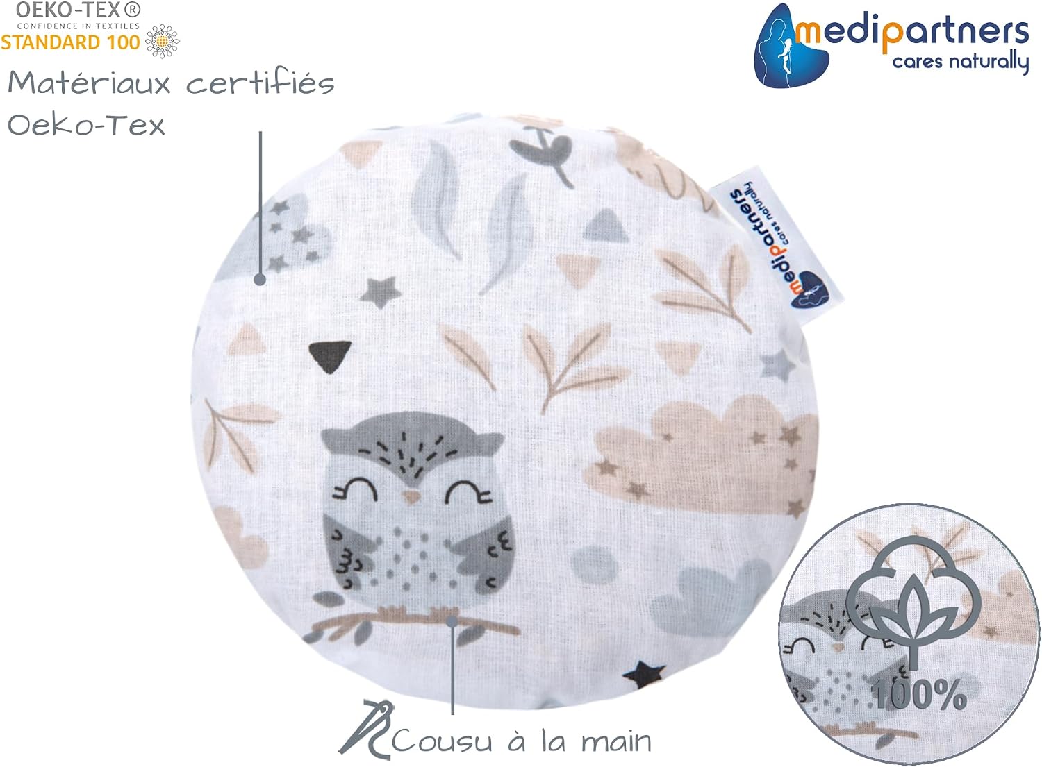 Thumbnail 1 de Medi Partners Bouillotte noyau de cerise 15 cm