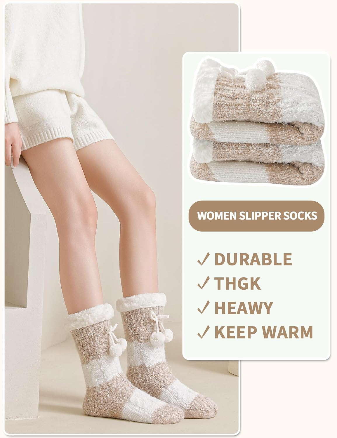 Thumbnail 5 de WOTENCE Calze a Pantofola Donna antiscivolo 35-41