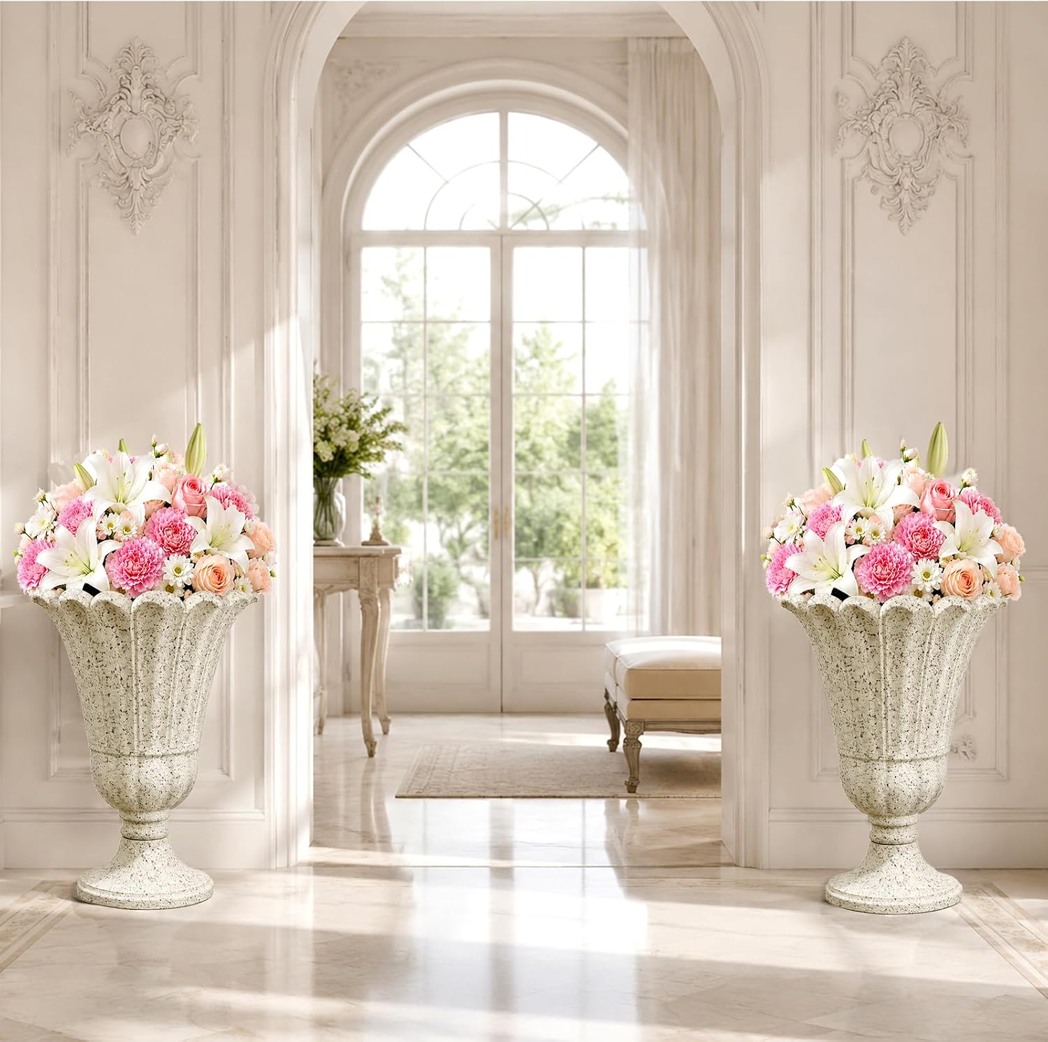 Detalle de NicBex Urn Planters, 23.62-Inch