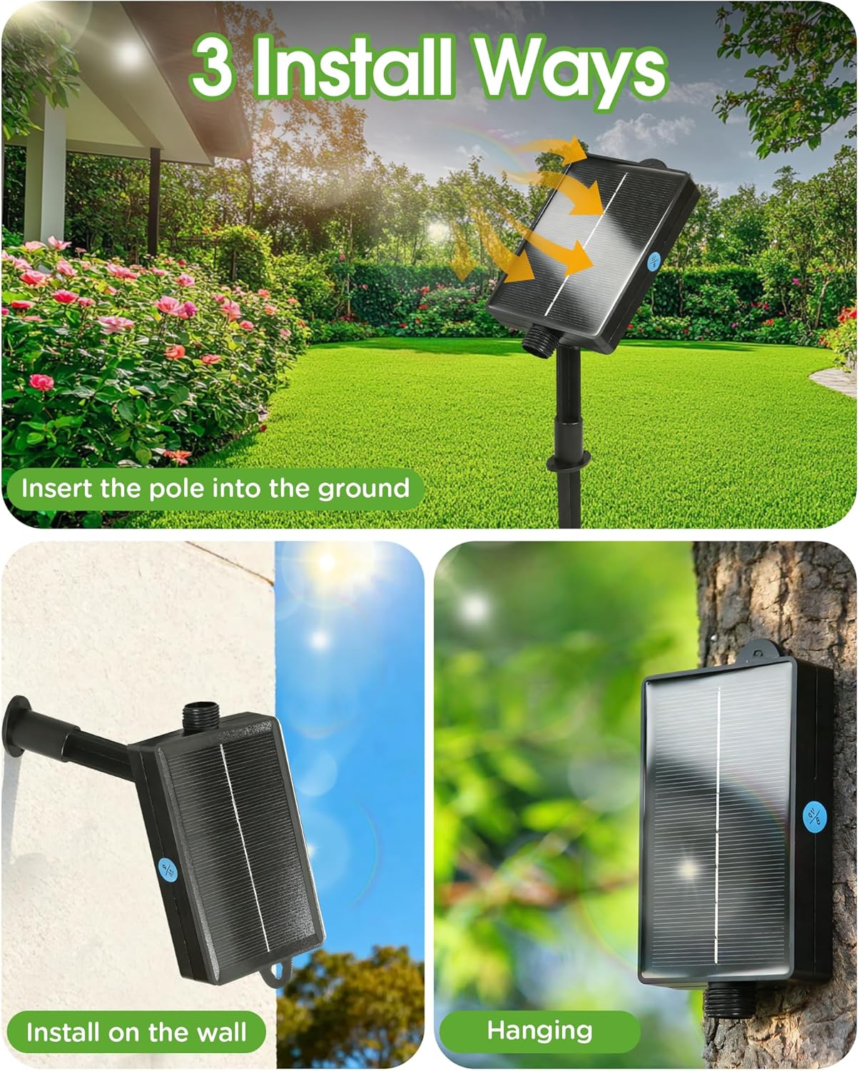 Thumbnail 6 de Lighprenix Solar Lights Outdoor Garden – 2 Pack, 22m Total, 200 LEDs, 8 Modes
