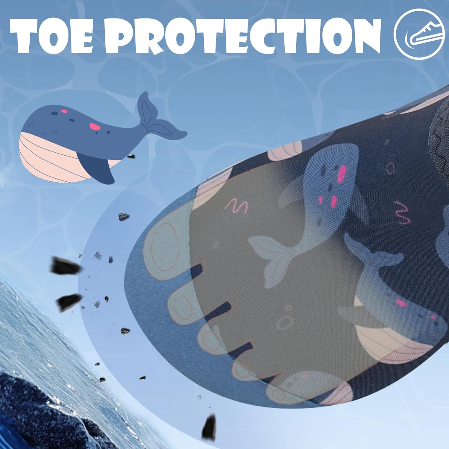 Detalle de WateLves Badeschuhe für Baby & Kinder (gr. 14–31) – rutschfeste Wasserschuhe für Strand, Pool und Wasserpark