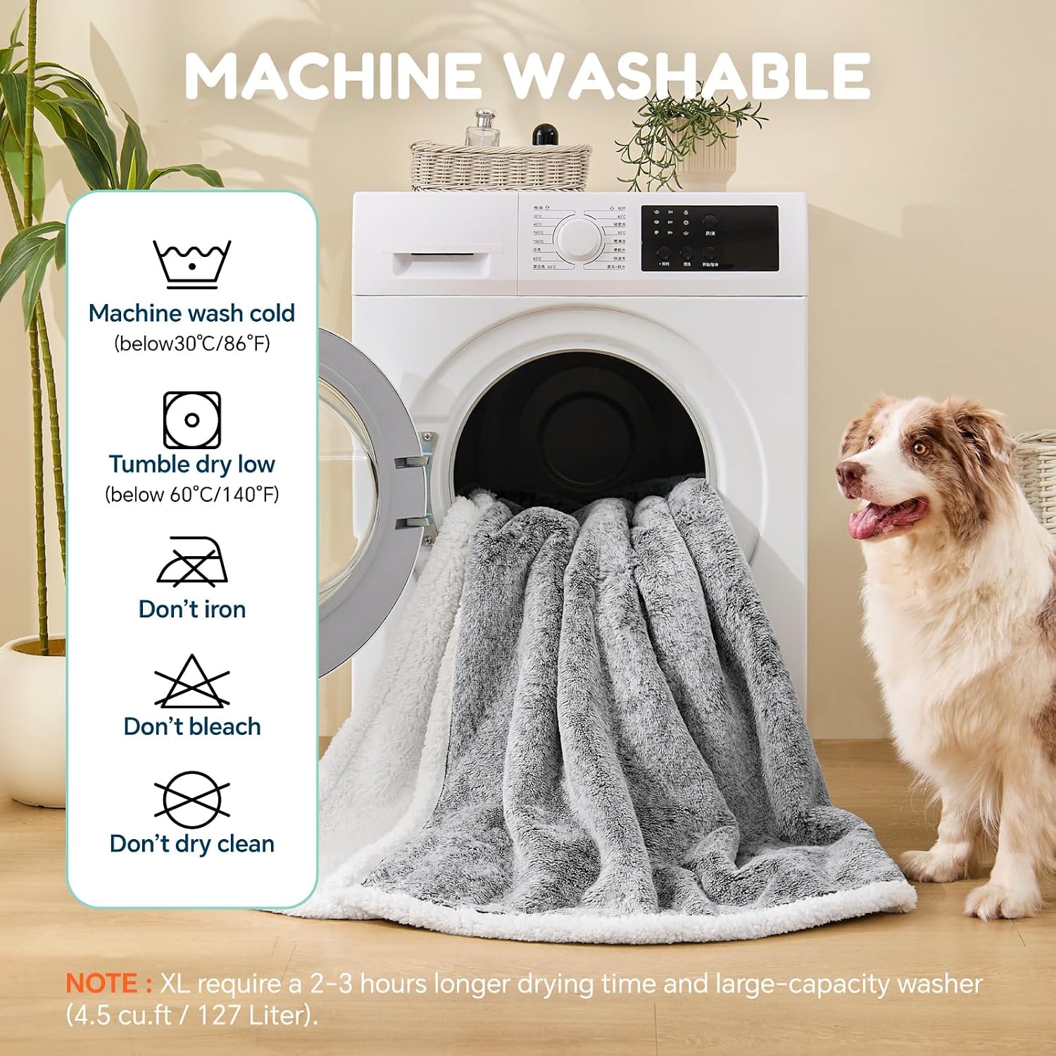 Detalle de ChiXnuggle Waterproof Dog Blanket, Twin