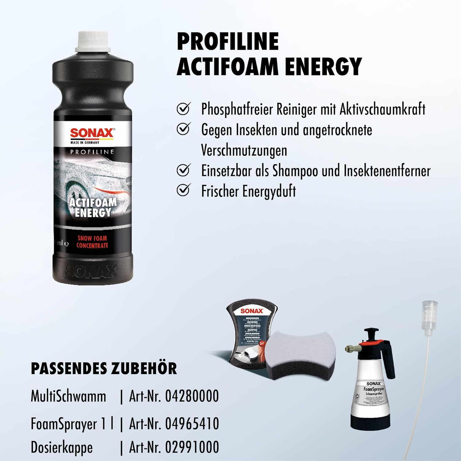 Thumbnail 2 de SONAX PROFILINE ActiFoam Energy 1 Liter 🧽