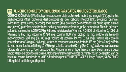 Detalle de Ultima Esterilizado Adult Pollo, pienso para gatos adultos esterilizados, 6 kg