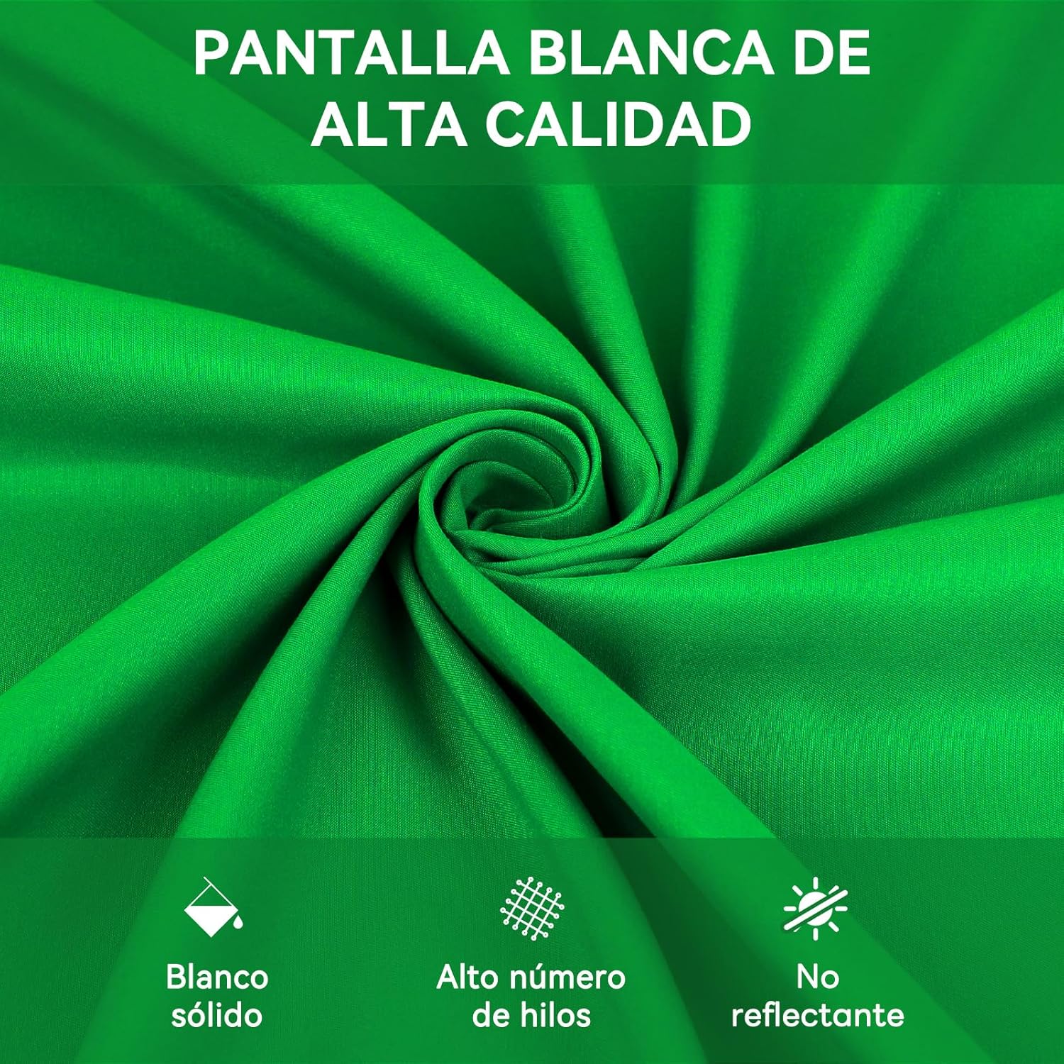 Thumbnail 1 de Heysily Fondo 2 x 3 m para croma verde 📷