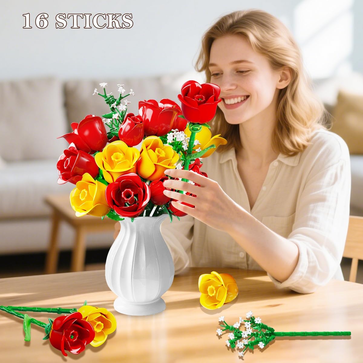Thumbnail 5 de HOGOKIDS Bouquet de fleurs 16 tiges 🌹