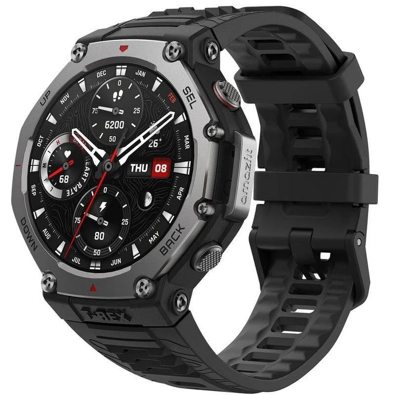Detalle de Amazfit T-Rex 3: Smartwatch AMOLED 1,5" con GPS, mapas y IA en Negro Onyx para aventuras extremas