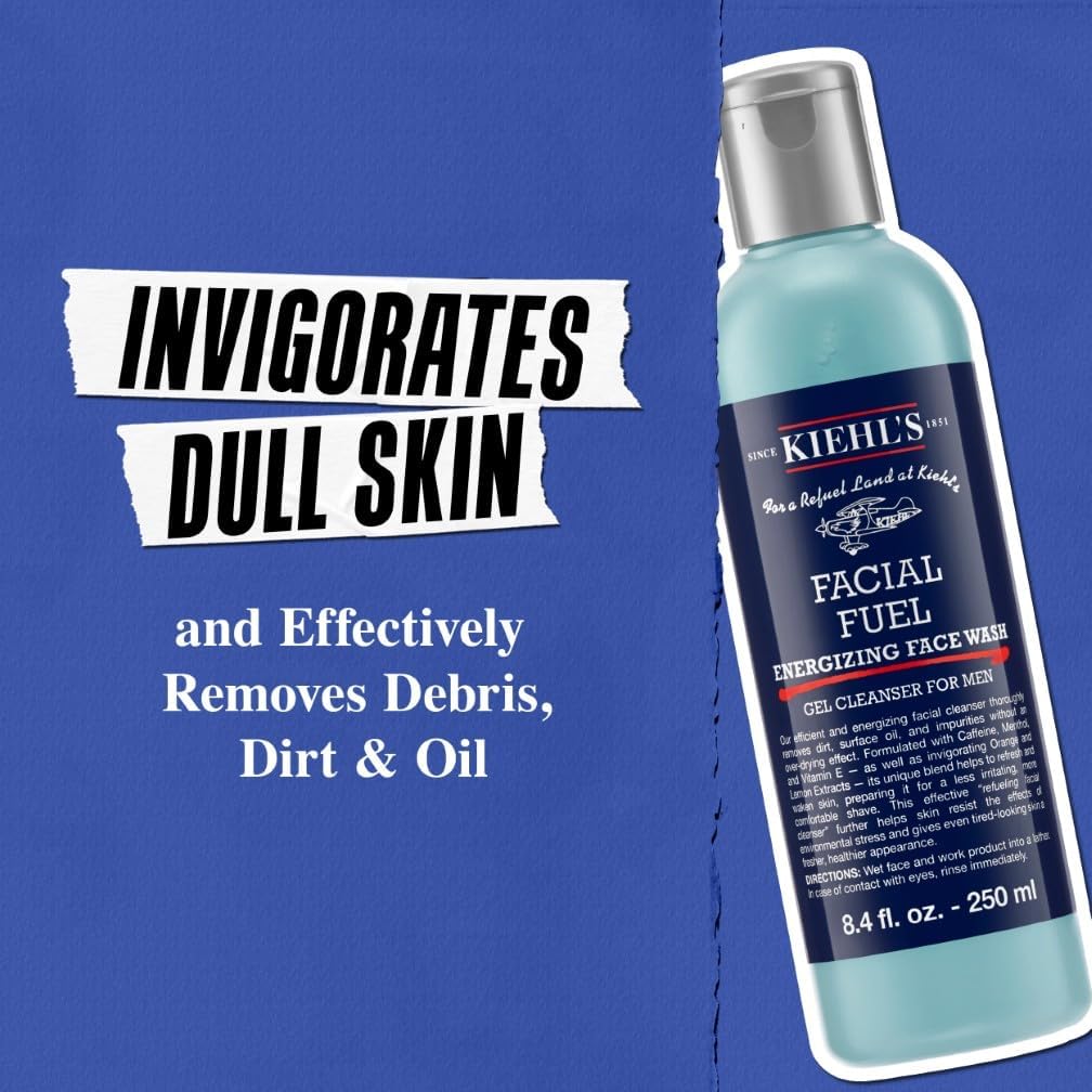 Thumbnail 2 de Kiehl’s Facial Fuel Energizing Face Wash (Refreshing Men’s Gel Cleanser) with Caffeine