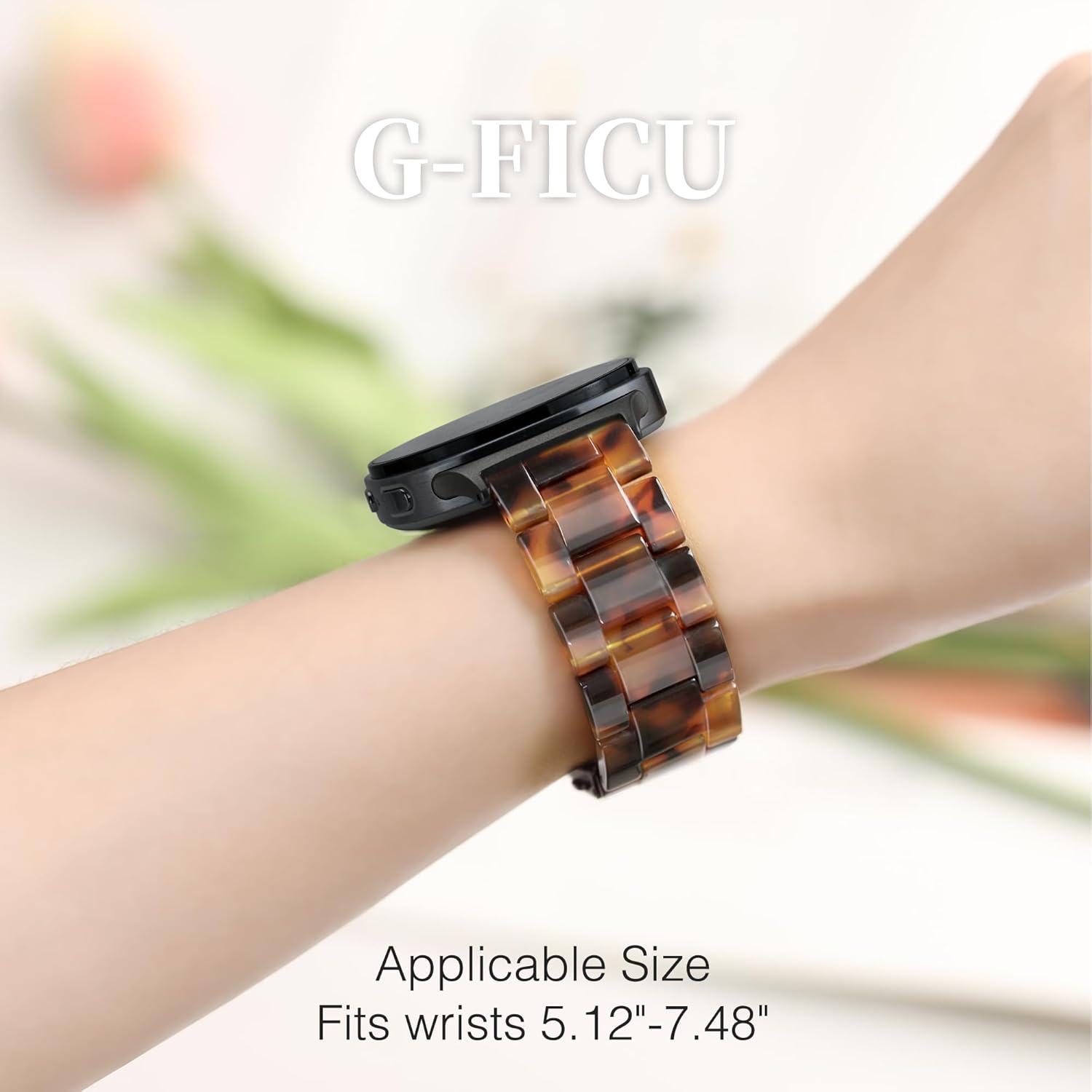 Detalle 2 de G-ficu Resin Band for Samsung Galaxy Watch 8/7/6/5/4 (40mm–46mm) – lightweight waterproof strap