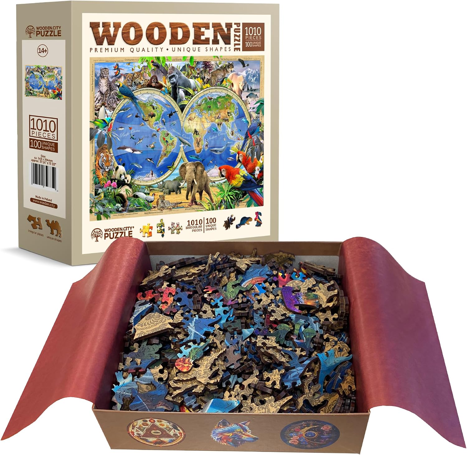 Thumbnail 2 de WOODEN.CITY Holzpuzzle 1000 Teile Tierreich