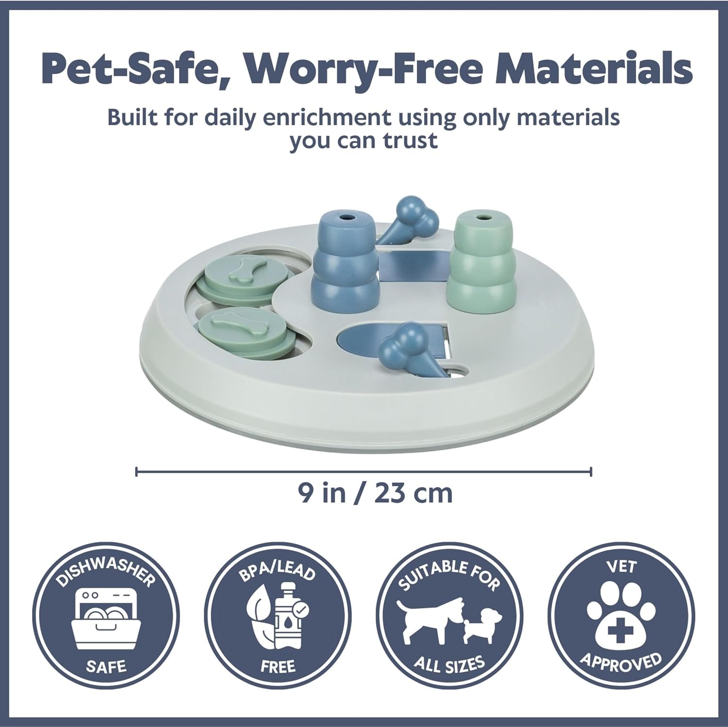Detalle de TRIXIE Dog Activity Flip Board: giocattolo interattivo per cani, stimola la mente con livello intermedio