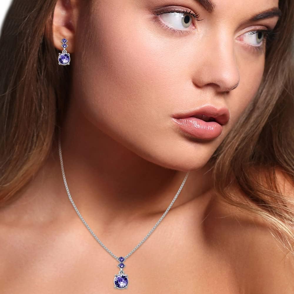 Detalle 1 de Nine West Necklace and Earring Set, Silver-Tone