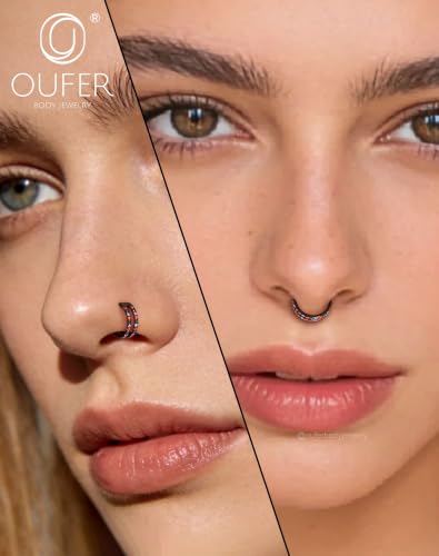 Thumbnail 6 de OUFER Body Piercing: Aro nasal 20G 6–8 mm en acero 316L, cierre clic