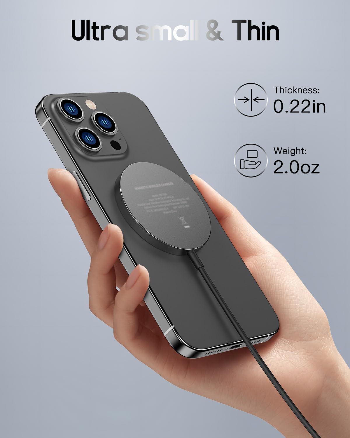 Detalle 2 de Cargador Magnético 15W para iPhone