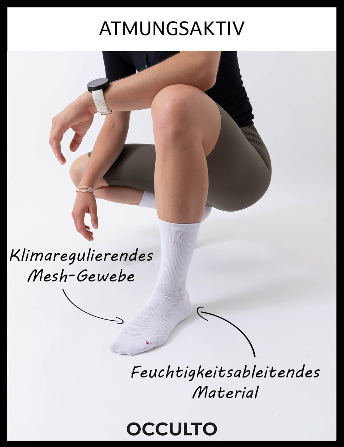 Thumbnail 3 de Occulto Rennradsocken Eddy 2er Pack – Aero & Komfort für Training & Wettkampf