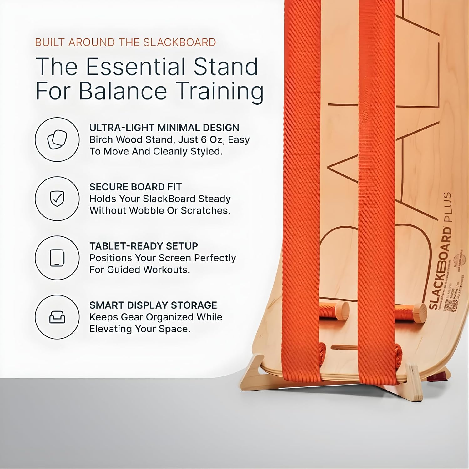 Detalle de GIBBON SlackBoard Plus Balance Board with 1- and 2-Line Setups, Maple Wood