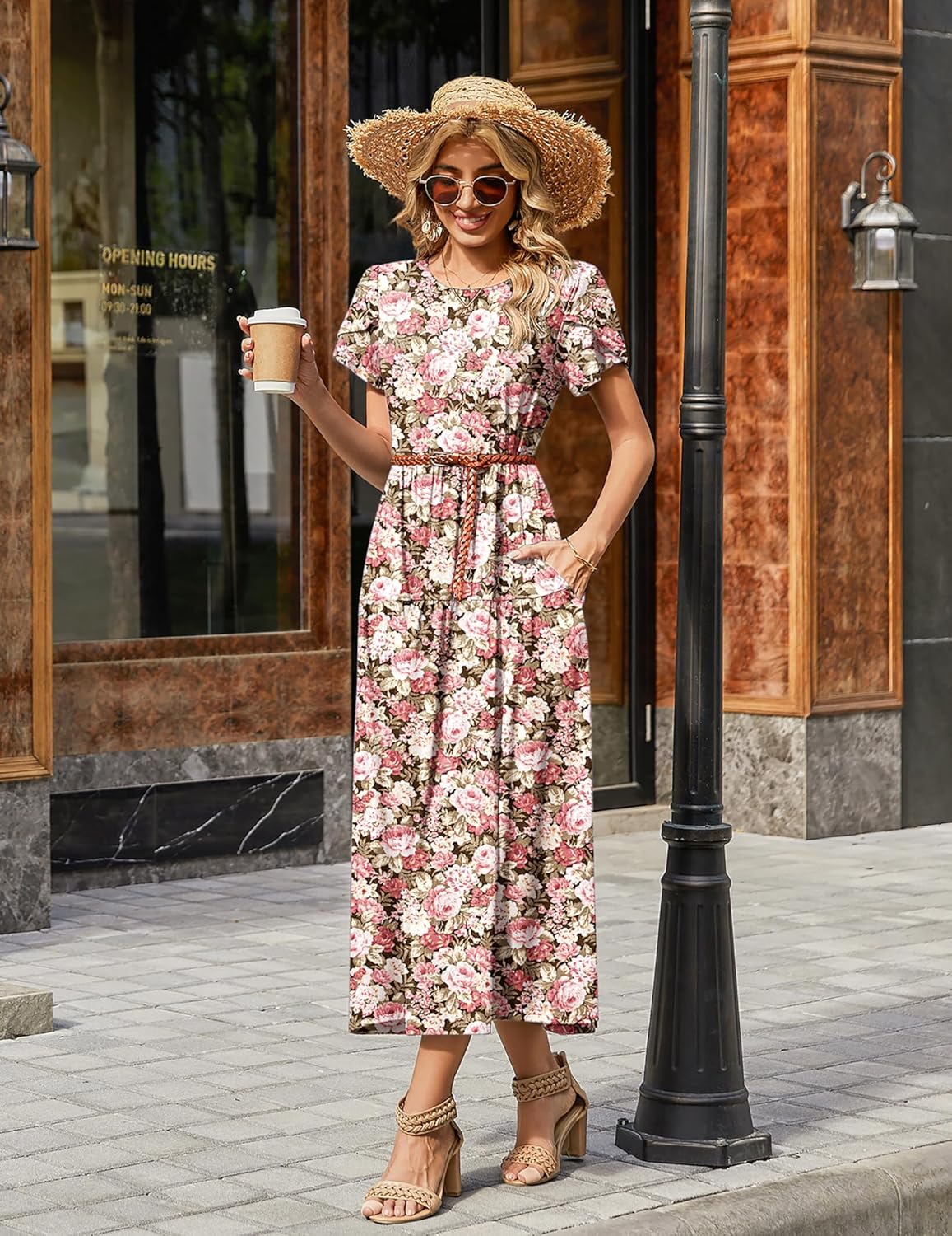 Thumbnail 4 de Zeagoo Summer Dresses for Women 2026 Maxi Bohemian Floral