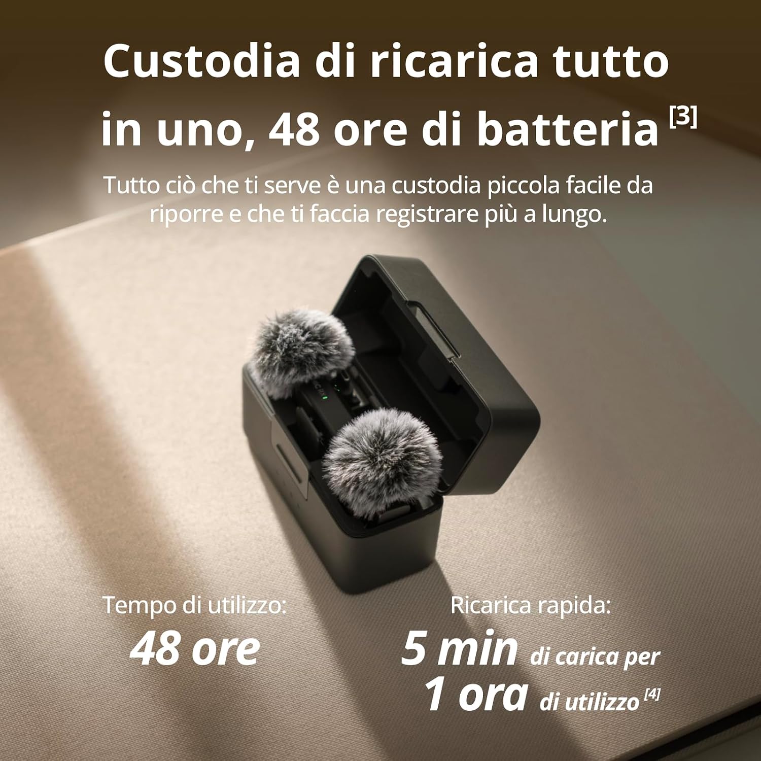 Detalle 2 de DJI Mic Mini microfono wireless 48 ore