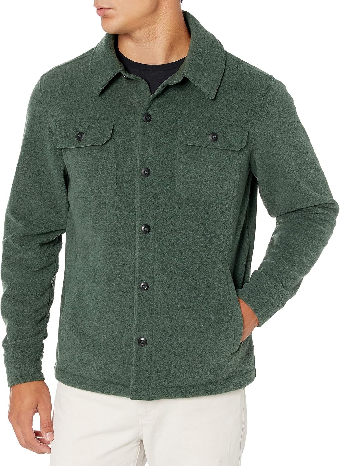 Thumbnail 6 de Amazon Essentials men’s long-sleeve polar fleece shirt jacket for winter