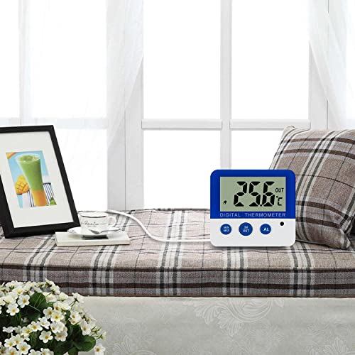Thumbnail 6 de Gellvann Digital Freezer/Fridge Thermometer with Magnet and Stander – LED Alarm Indicator