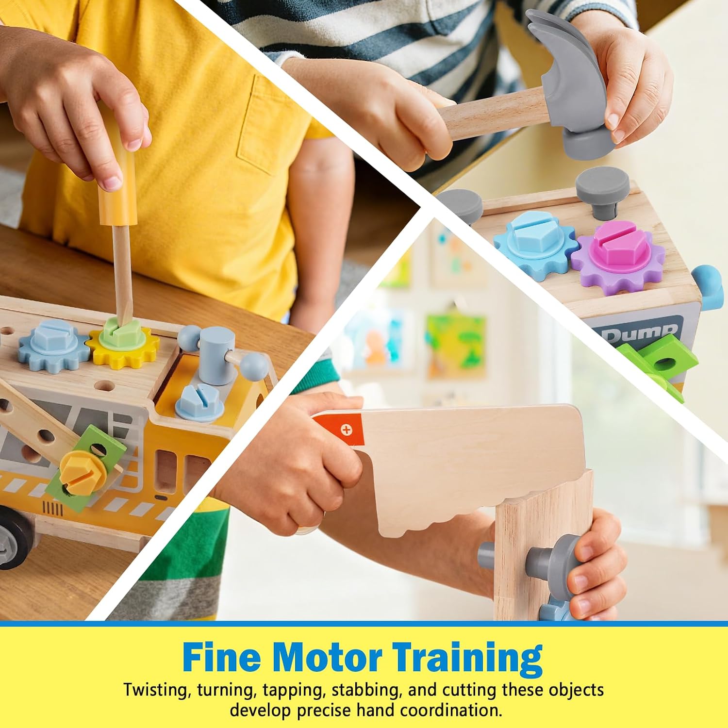 Thumbnail 4 de Fozcmisw Werkzeugkoffer Kinderset Montessori