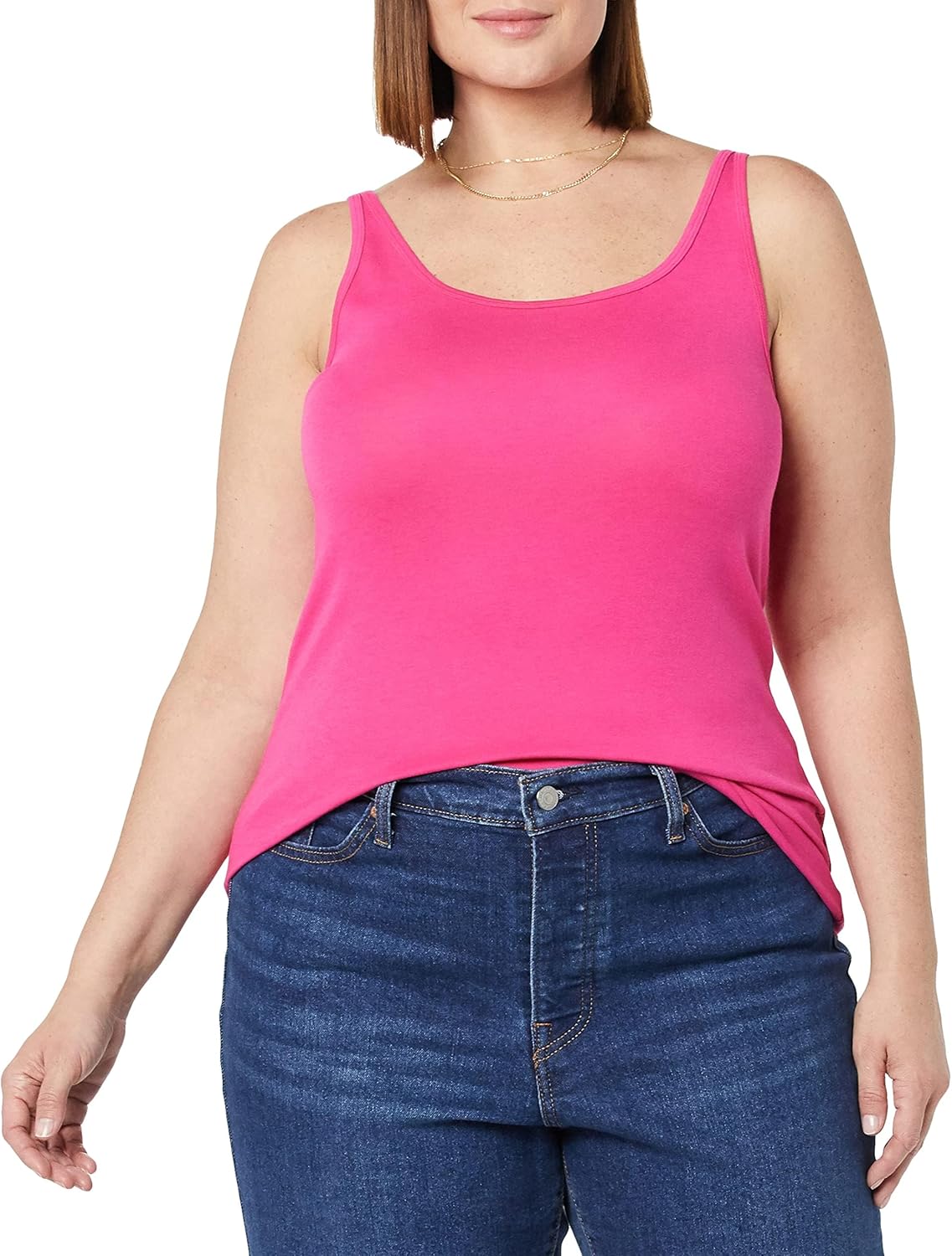 Thumbnail 1 de Amazon Essentials Damen Basic Tank Top mit dünnen Trägern aus Baumwolle-Modal