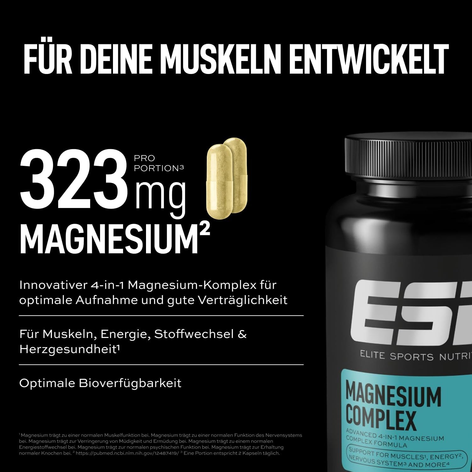 Detalle de ESN Magnesium Complex 323 mg Tagesportion Kapseln đź’Š
