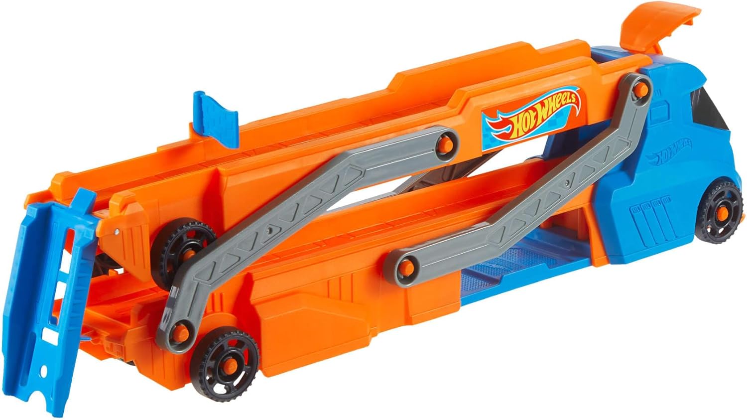 Thumbnail 1 de Hot Wheels Transporteur de Piste de Vitesse HYT83 — Coffret avec Lanceur et espace de stockage pour 9 voitures 1/64