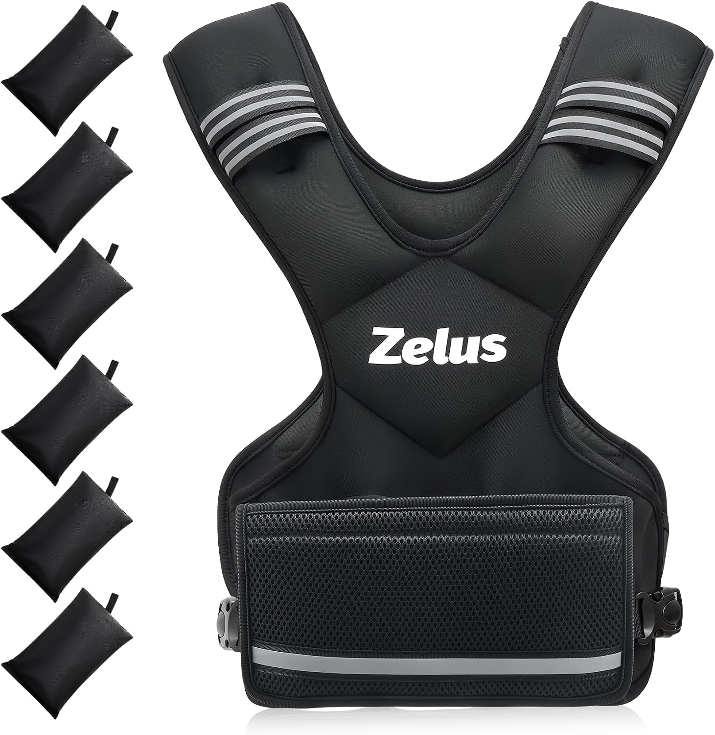 Detalle de ZELUS Weighted Vest 4โ10lb Vest for Home Workouts ๐