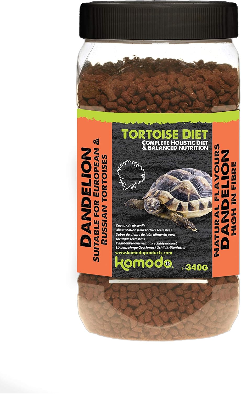 Detalle de Komodo Complete B0029WN310 schildpadvoer in pellets, 340 g