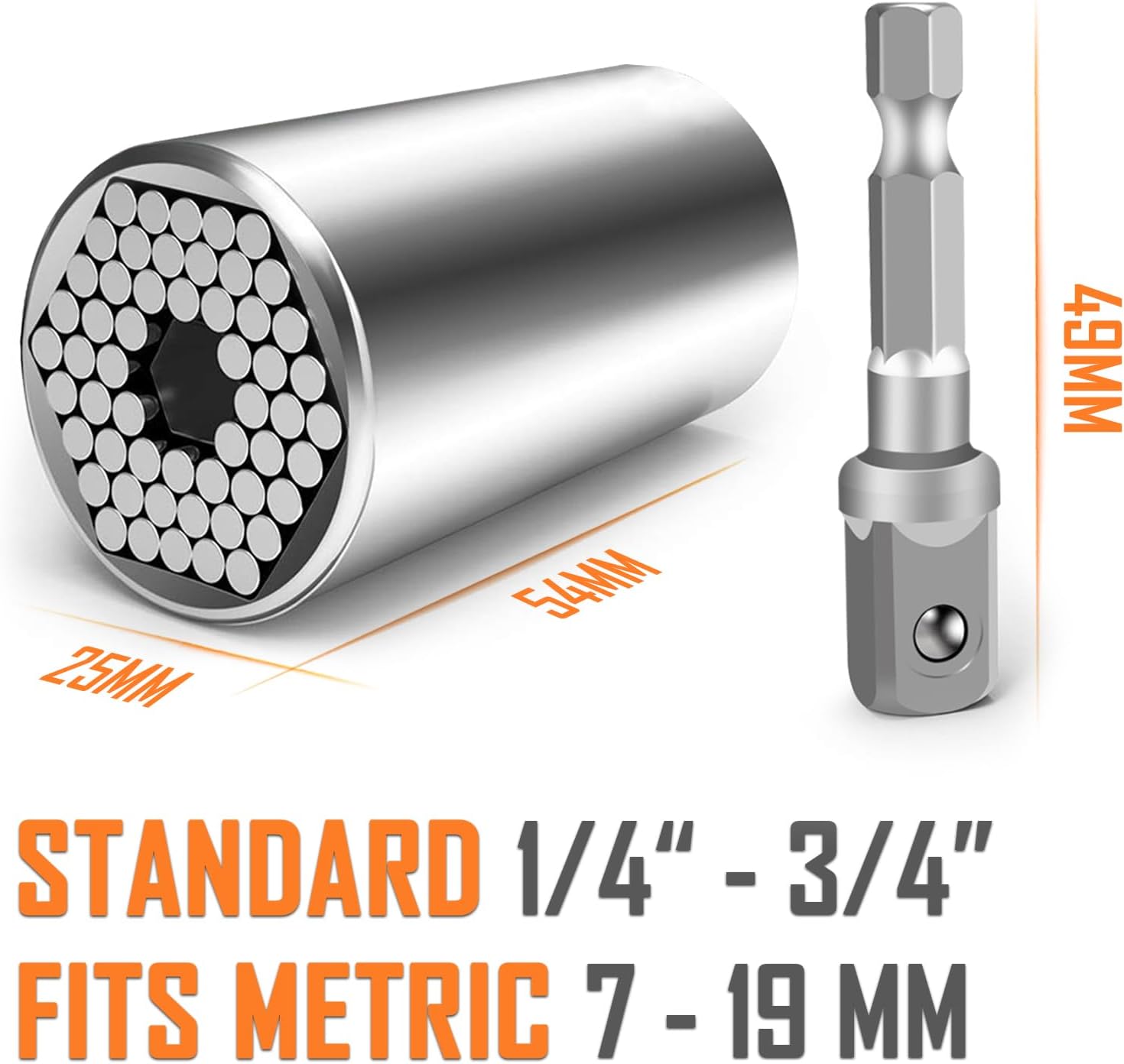 Detalle 2 de Universal Steckschlüssel für 1/4 bis 3/4