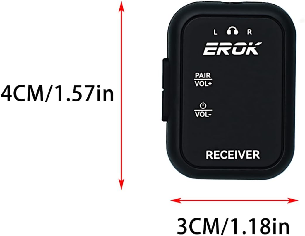 Detalle 1 de EROK WP-12 Wireless In-Ear Monitor Receiver, 2.4GHz, 24-bit/48 kHz