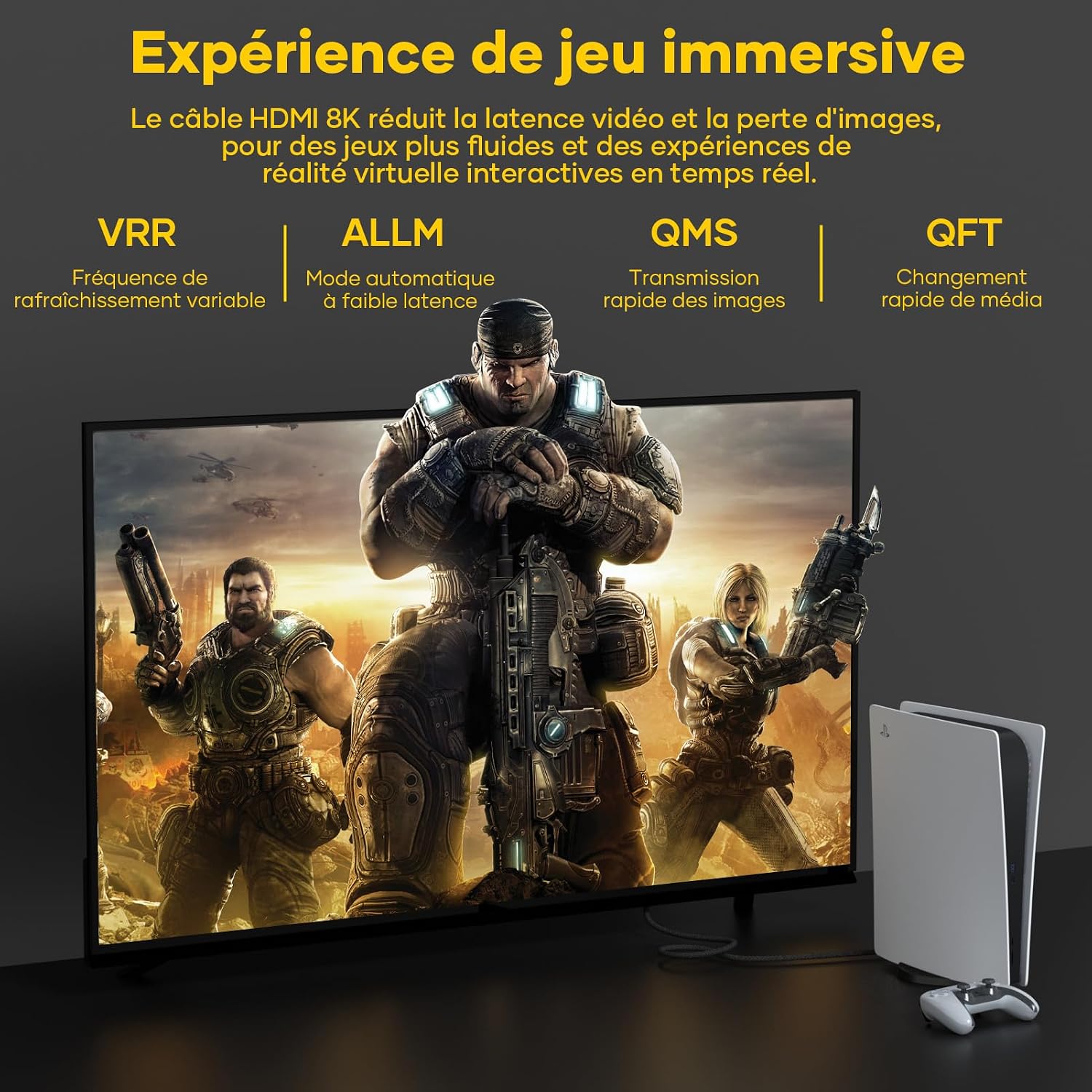 Detalle 2 de Sewowibo Câble HDMI 2.1 3M