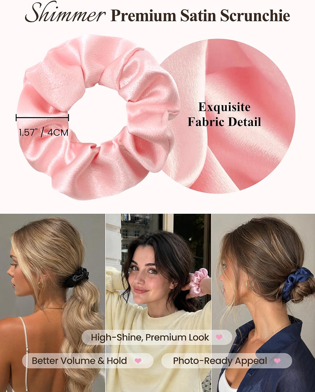 Detalle 2 de Adjustable satin hair bonnets, polyester satin