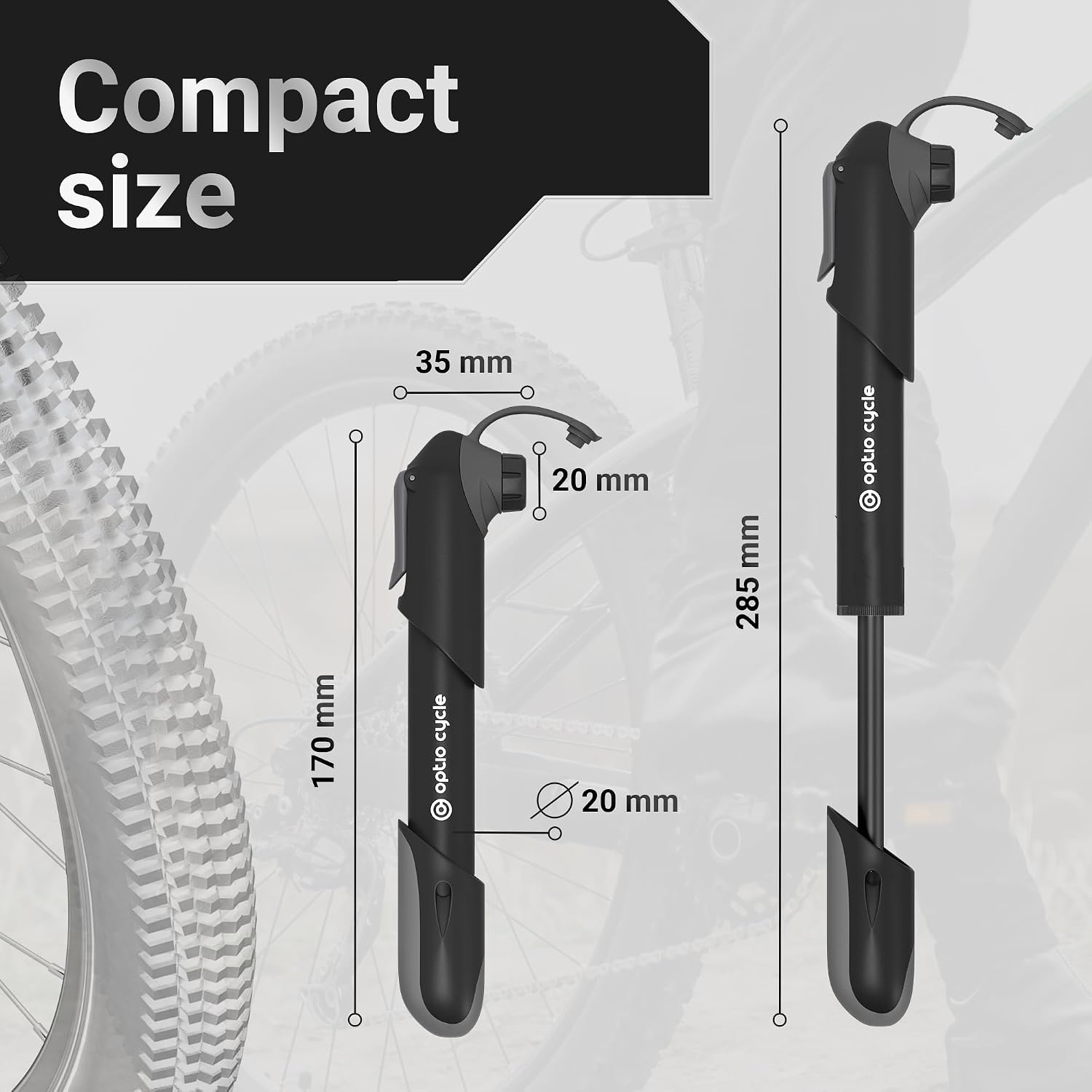 Thumbnail 2 de Mini Bike Pump 120 PSI 8.3 Bar