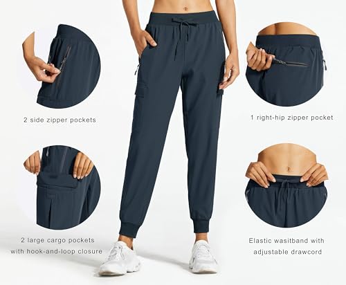 Detalle 2 de Libin Pantalon de Randonnée Femme, léger, imperméable, séchage rapide ⚙