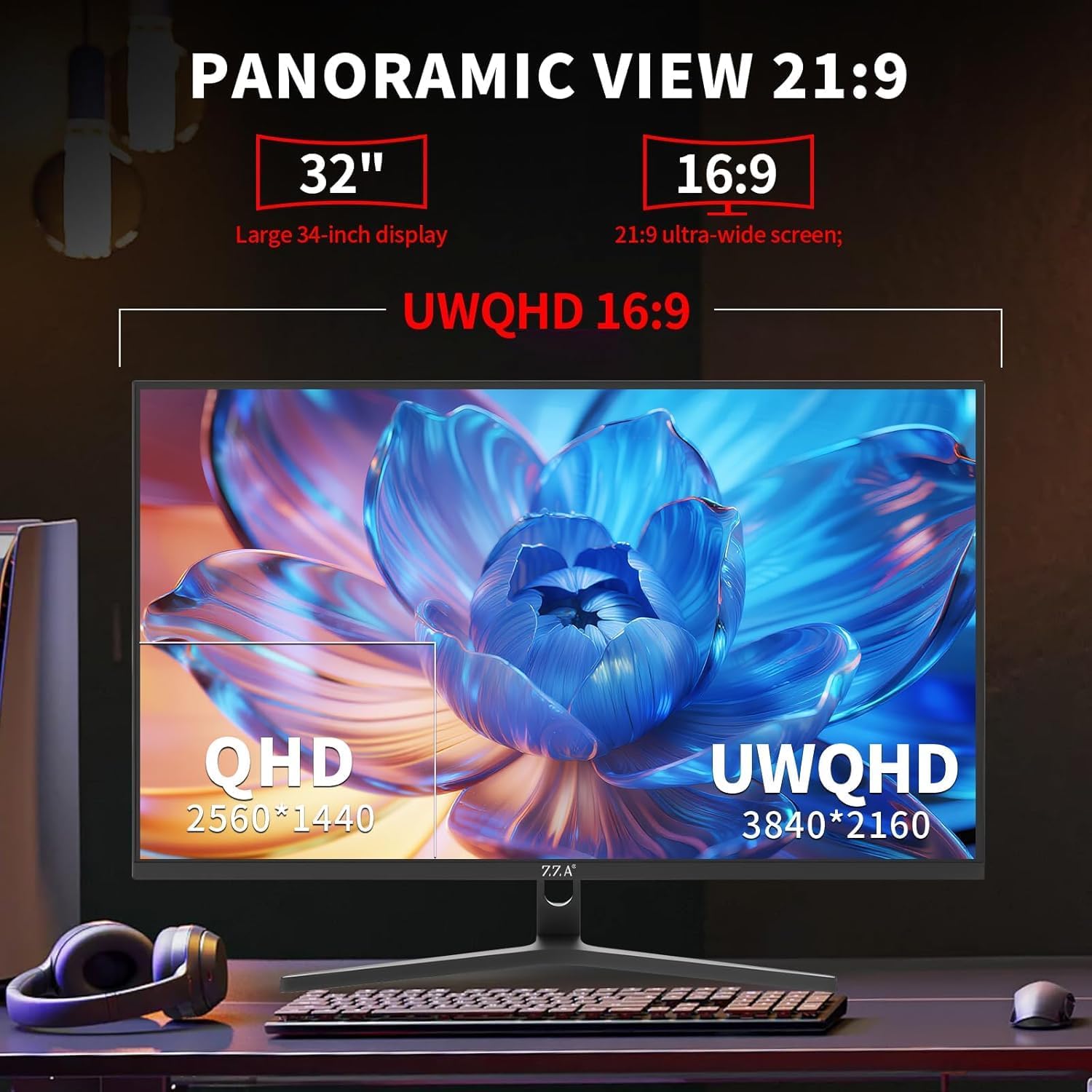 Detalle 2 de 32" 4K UHD IPS Monitor with 60Hz, Ergo VESA: Work-from-Home Essential for MacBook and PS5 Gaming