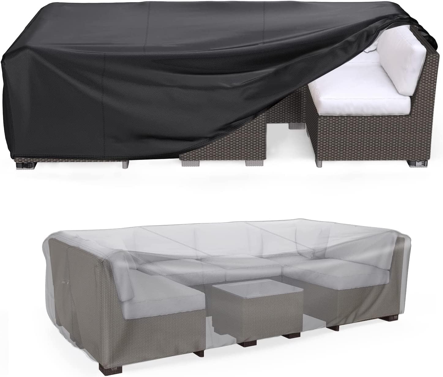 Detalle de Mrrihand Patio Furniture Cover 84"L x 44"W x 23"H