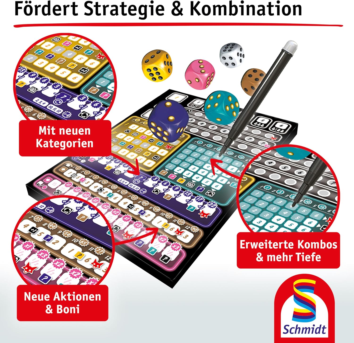 Thumbnail 2 de Schmidt Spiele 49384 Clever hoch DREI – Würfelspiel aus der Serie Klein & Fein