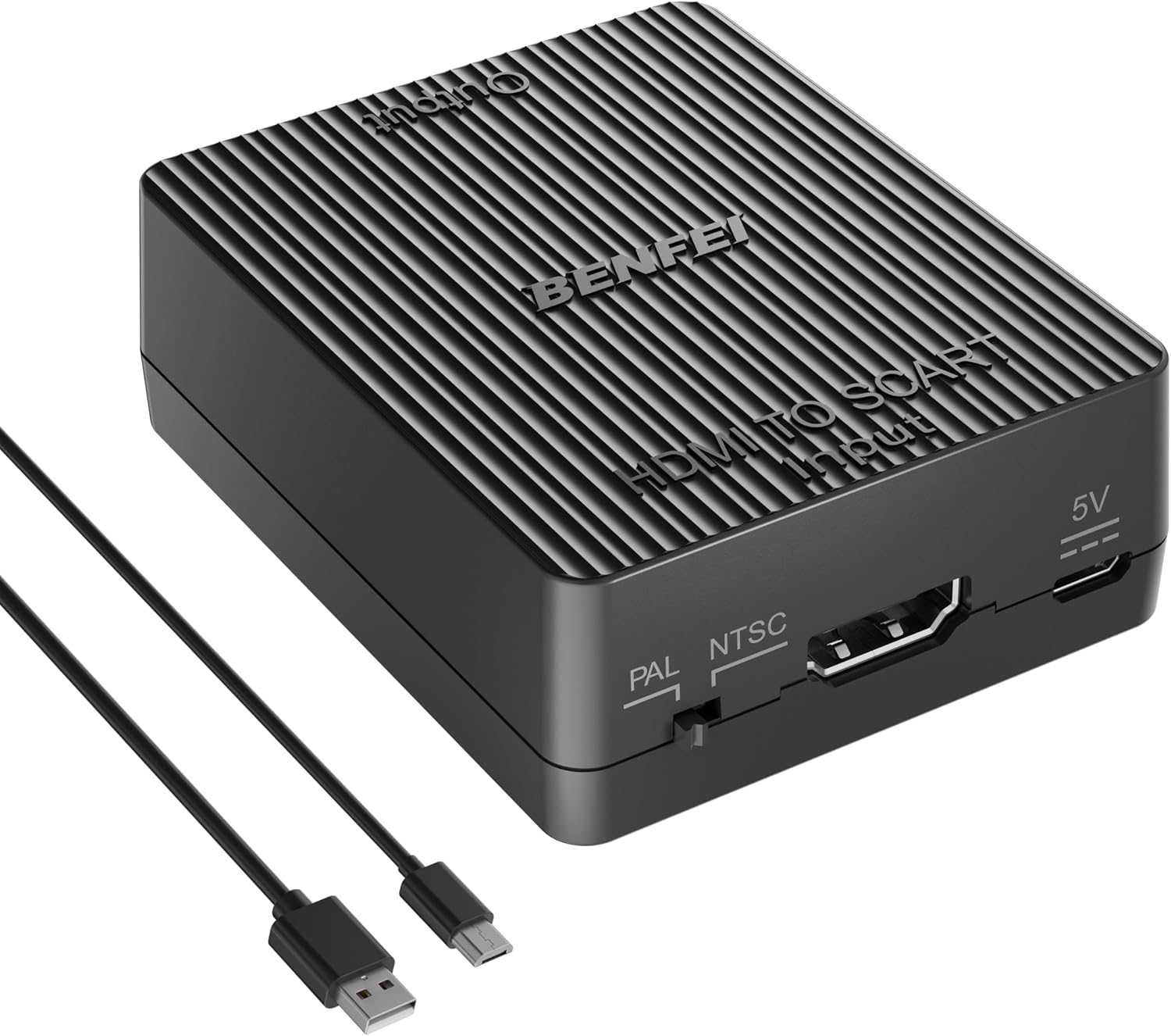 Detalle de BENFEI HDMI to Scart Adapter (HDMI to SCART) – 1080p/720p, PAL/NTSC, 18‑month warranty