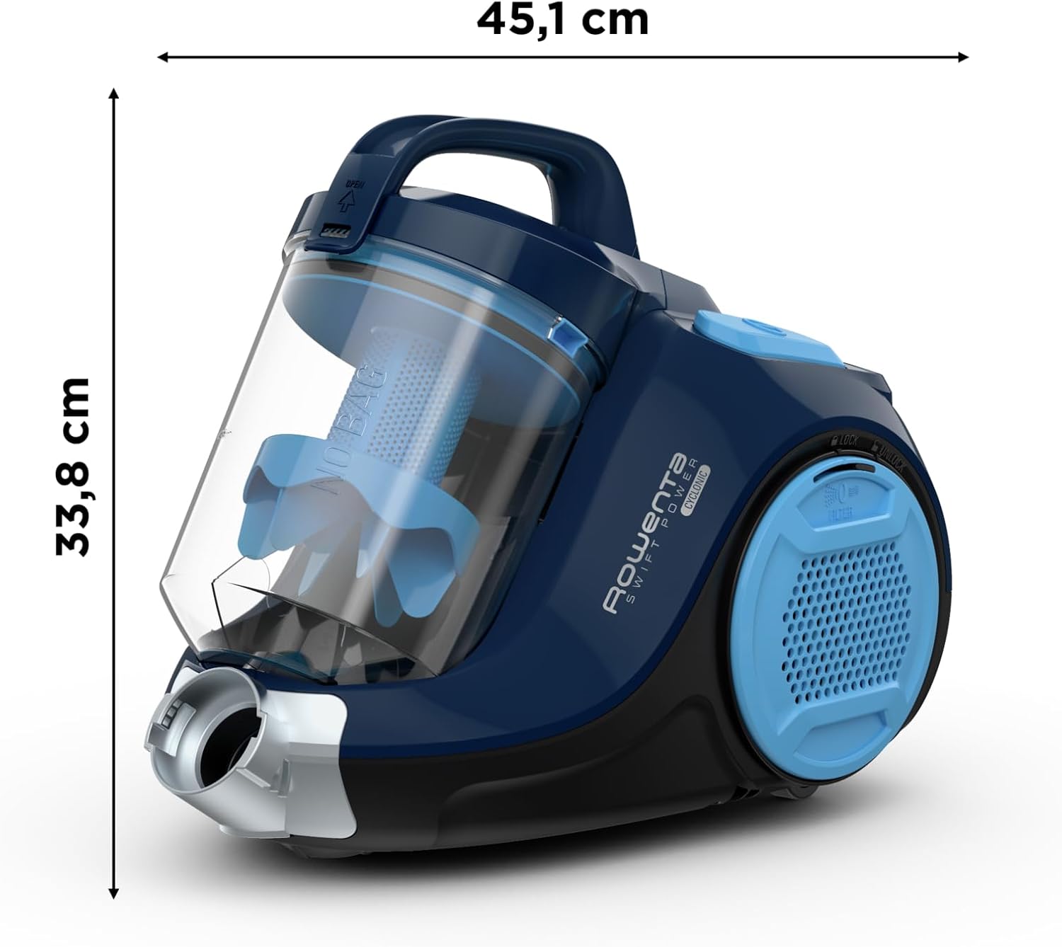 Thumbnail 2 de Rowenta Swift Power Cyclonic Aspirapolvere Senza Sacco 750 W | 5 Accessori, 7,6 m di raggio, 77 dB(A)
