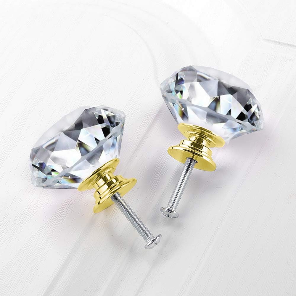 Detalle de NORTHERN BROTHERS Crystal Cabinet Knobs 30mm