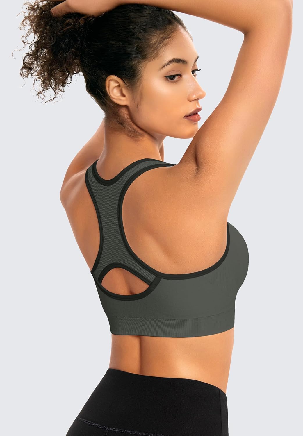 Thumbnail 6 de AENLLEY Seamless Wireless Racerback High Impact Sports Bra for Women