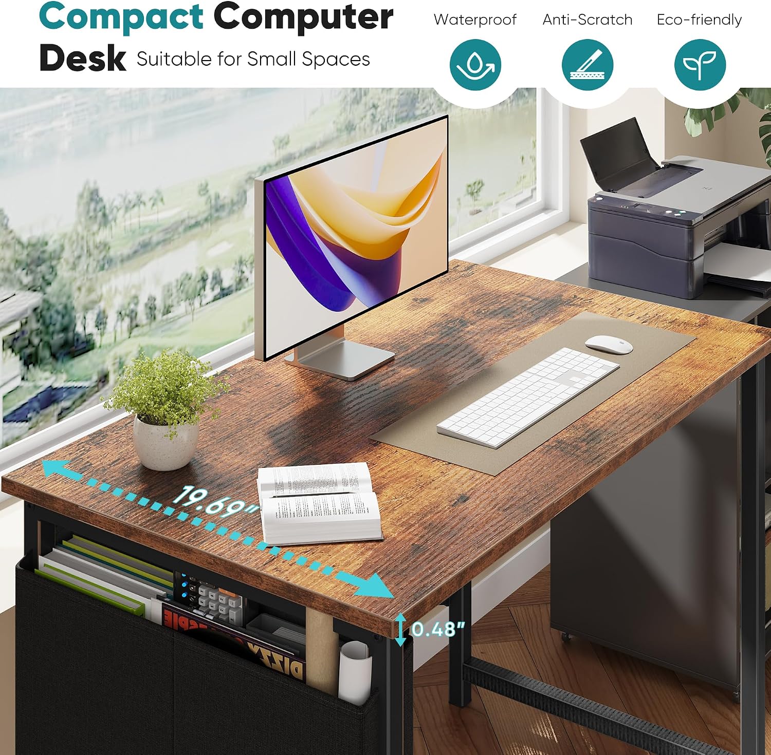 Detalle 2 de OLIXIS Computer Desk, 31-Inch