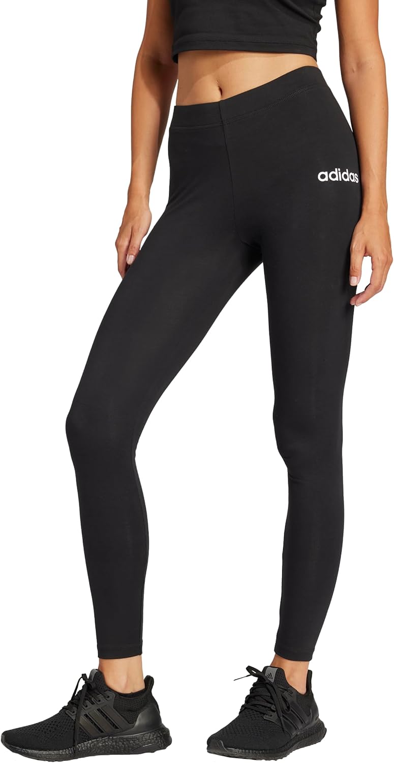 Thumbnail 4 de adidas Damen Essentials LINEAR Cotton Leggings mit hohem Bund (90% Baumwolle, 10% Elasthan)