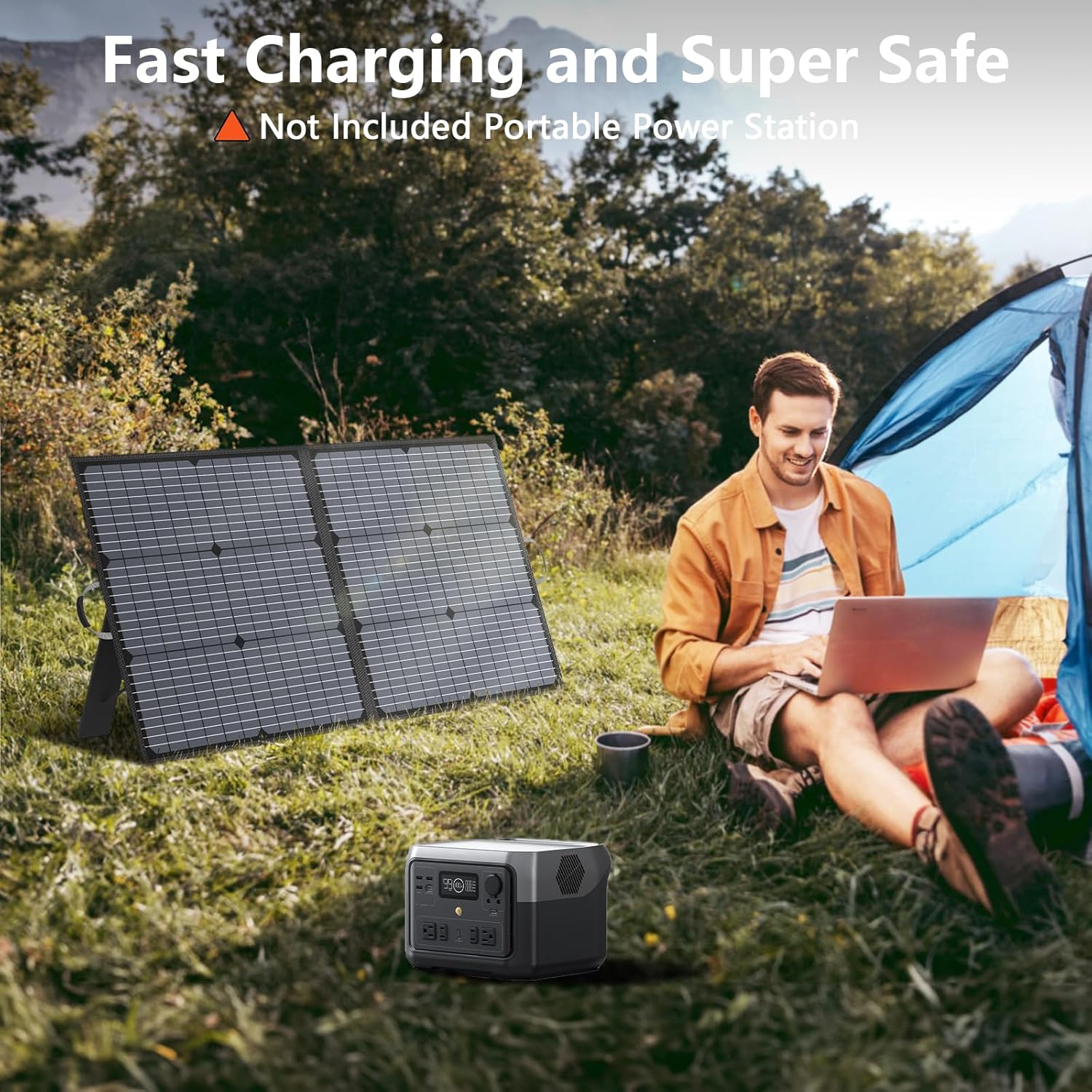Thumbnail 5 de MHPOWOS 110W Portable Solar Charger Solar Panel Kit (IP67, 23.5% Efficiency, 20V Output)