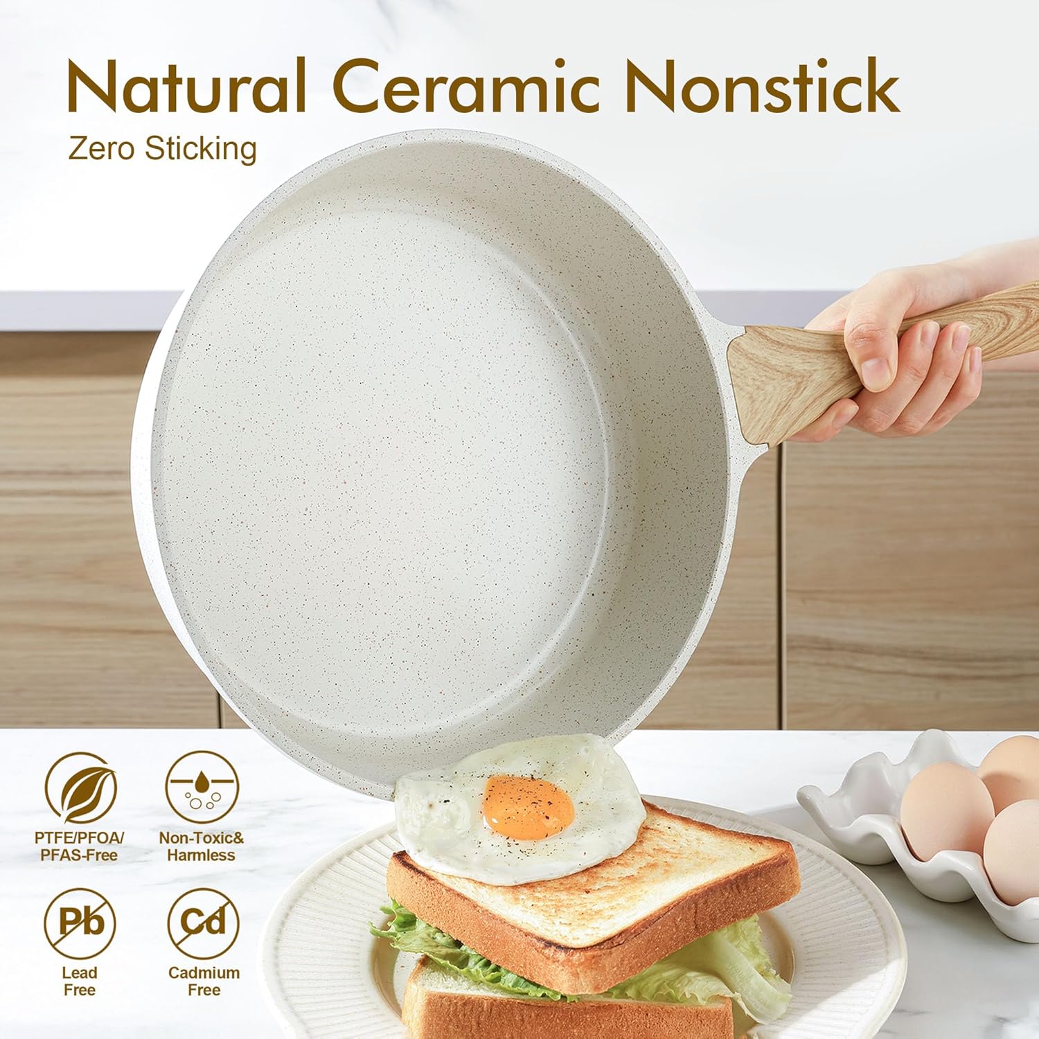 Thumbnail 2 de SENSARTE Ceramic Cookware Set 13-Piece
