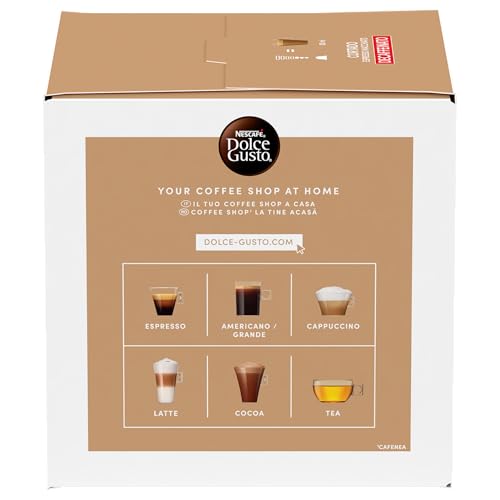 Detalle de NESCAFÉ DOLCE GUSTO Cortado Espresso Macchiato Decaffeinato – 3 Confezioni da 16 Capsule (48 Capsule Compatibili Dolce Gusto)