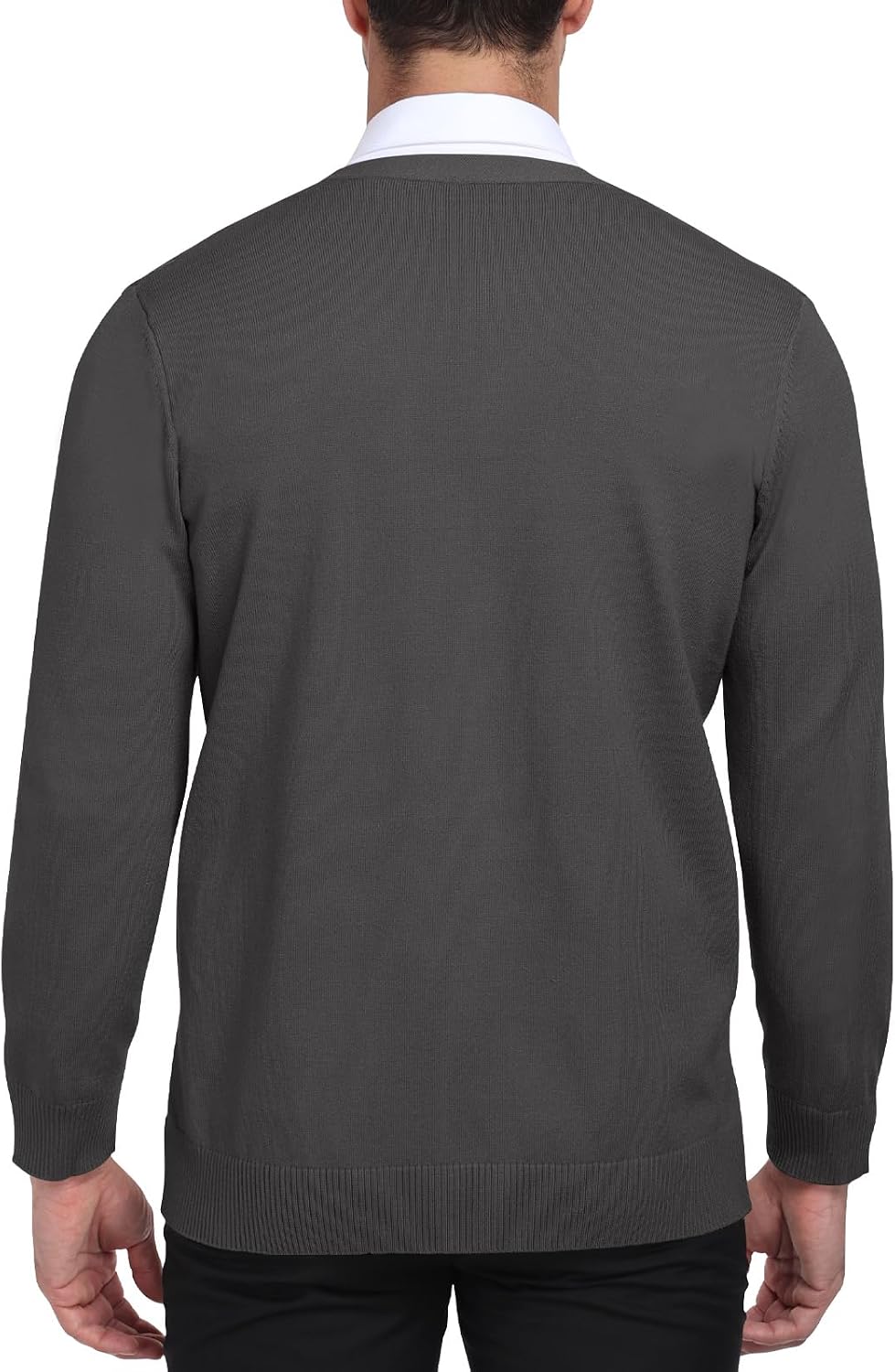 Thumbnail 3 de PCEAIIH Men's Cardigan Sweater Knit Jumper with V-Neck and Pockets