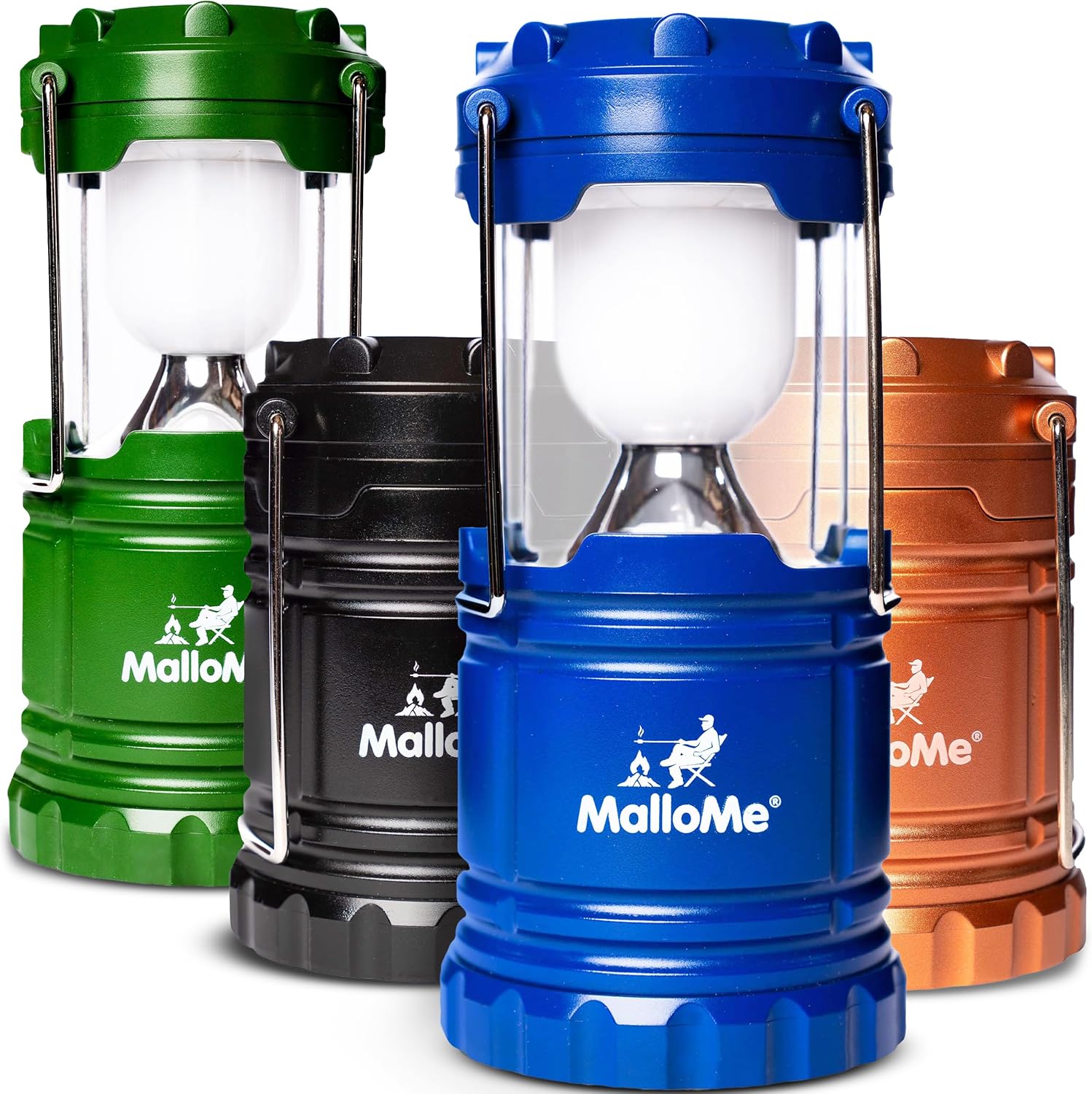 Detalle de MalloMe Camping Lantern 4-Pack Multicolor 🔦